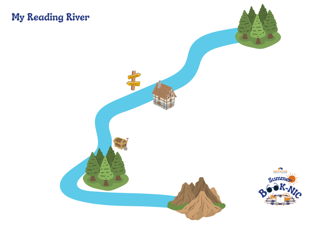 Prim reading river thumb Prim reading river thumb