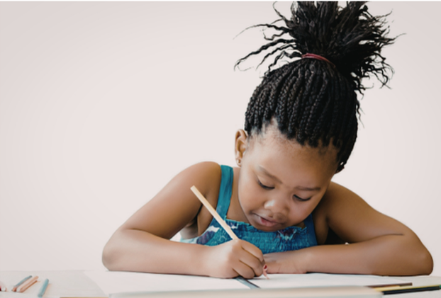 Child writing