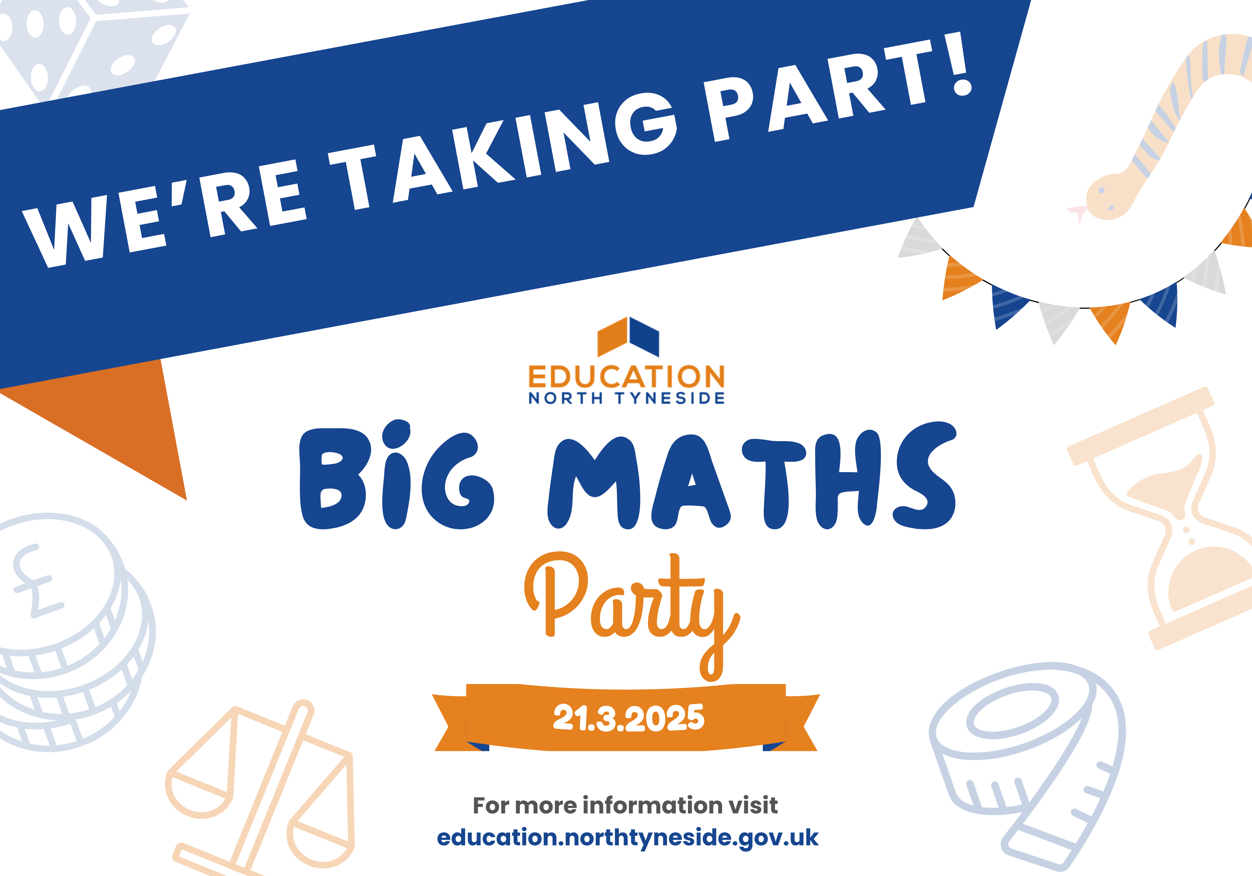 BIG Maths Party poster (A4 Landscape)